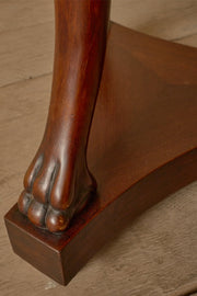 Early 20th century Mahogany and black marble Gueridon table