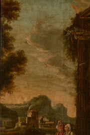 Tall 18th Century Trumeau mirror