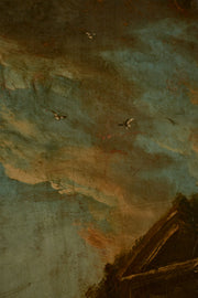 Tall 18th Century Trumeau mirror
