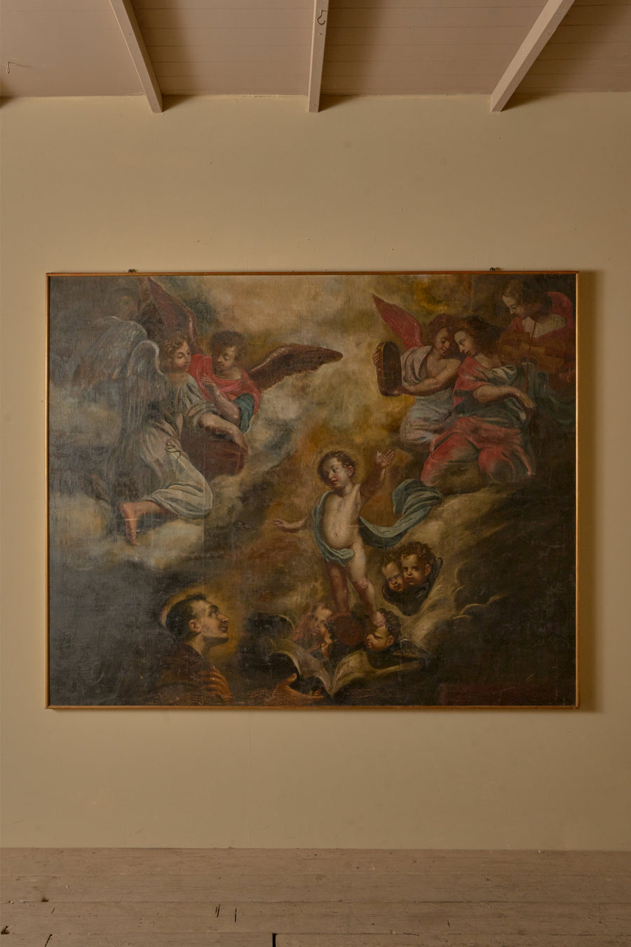 Very Large 17th Century Italian Religious painting