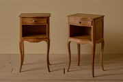Pair of c.1900 oak bedside tables