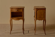 Pair of c.1900 oak bedside tables