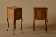 Pair of c.1900 oak bedside tables