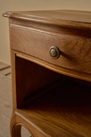 Pair of c.1900 oak bedside tables