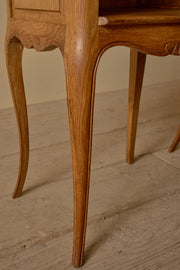 Pair of c.1900 oak bedside tables