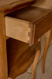 Pair of c.1900 oak bedside tables