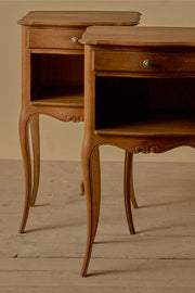 Pair of c.1900 oak bedside tables