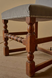 Set of 18th century French oak dining chairs