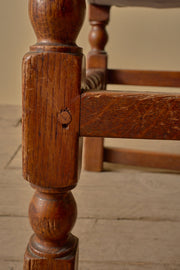 Set of 18th century French oak dining chairs
