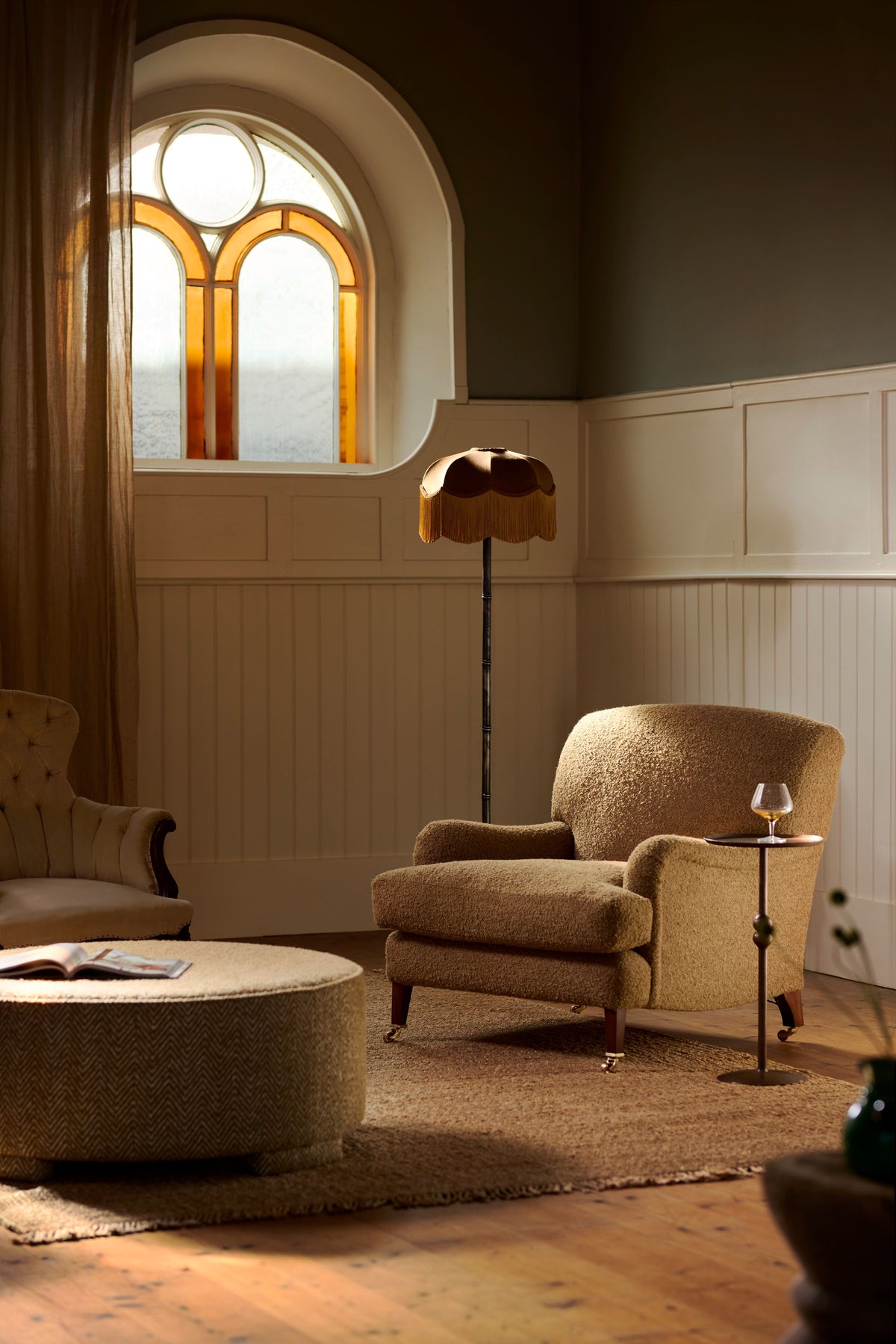 Bespoke Forged steel faux Bamboo floor lamp - TallBoy Interiors