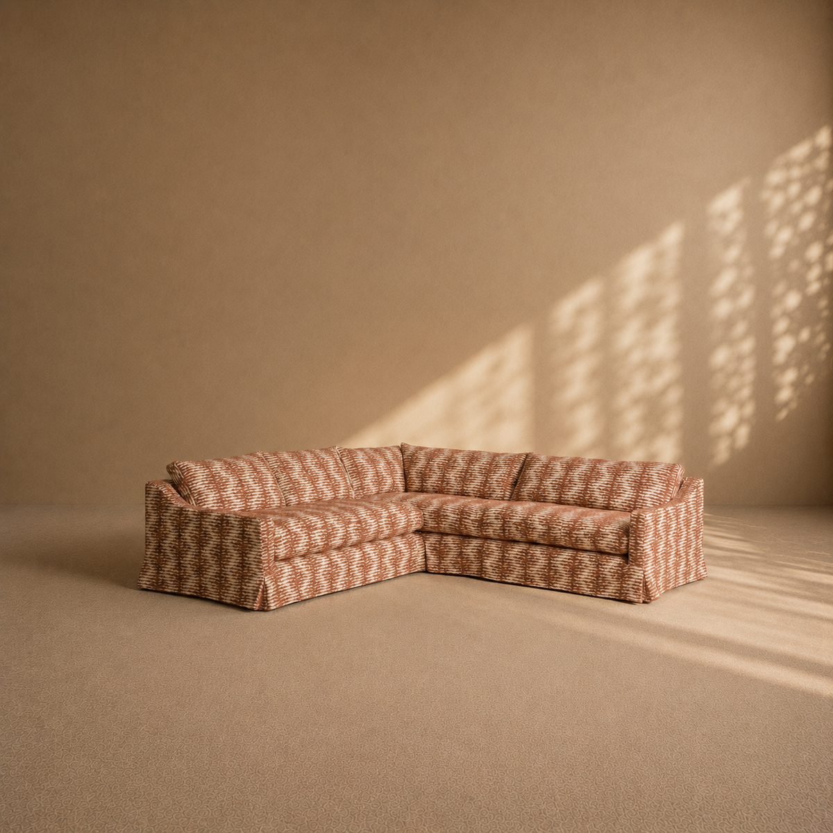 The 'Conrad' L Shaped skirted Sofa - TallBoy Interiors