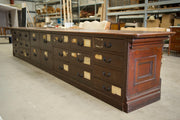4.95m Victorian Haberdashery drawer counter - TallBoy Interiors