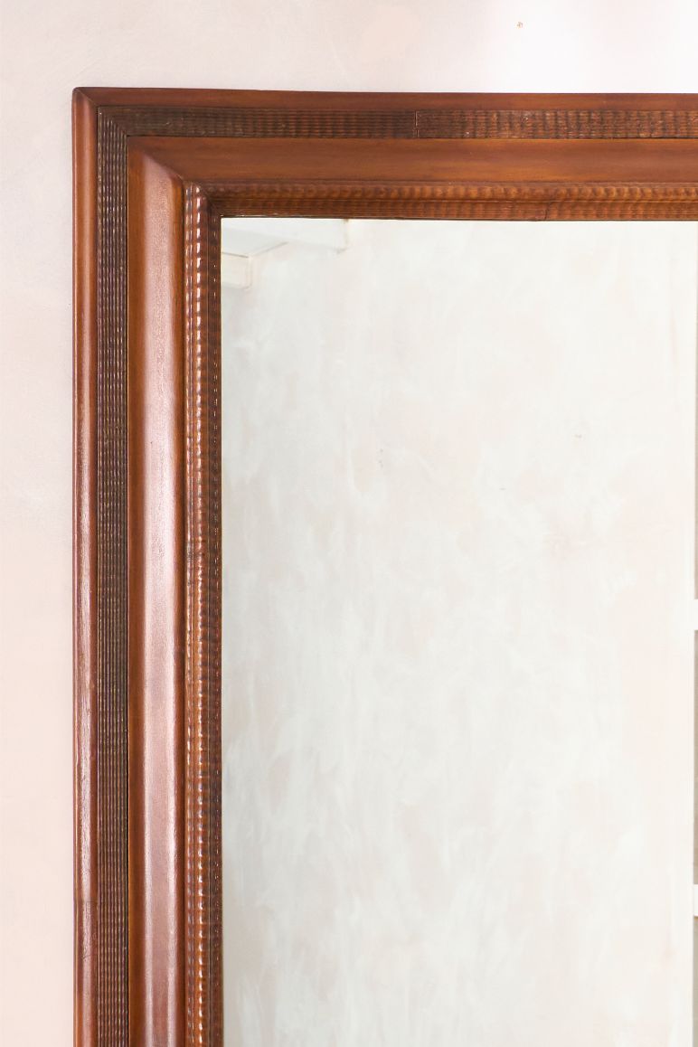 Very large 19th century Italian wooden mirror