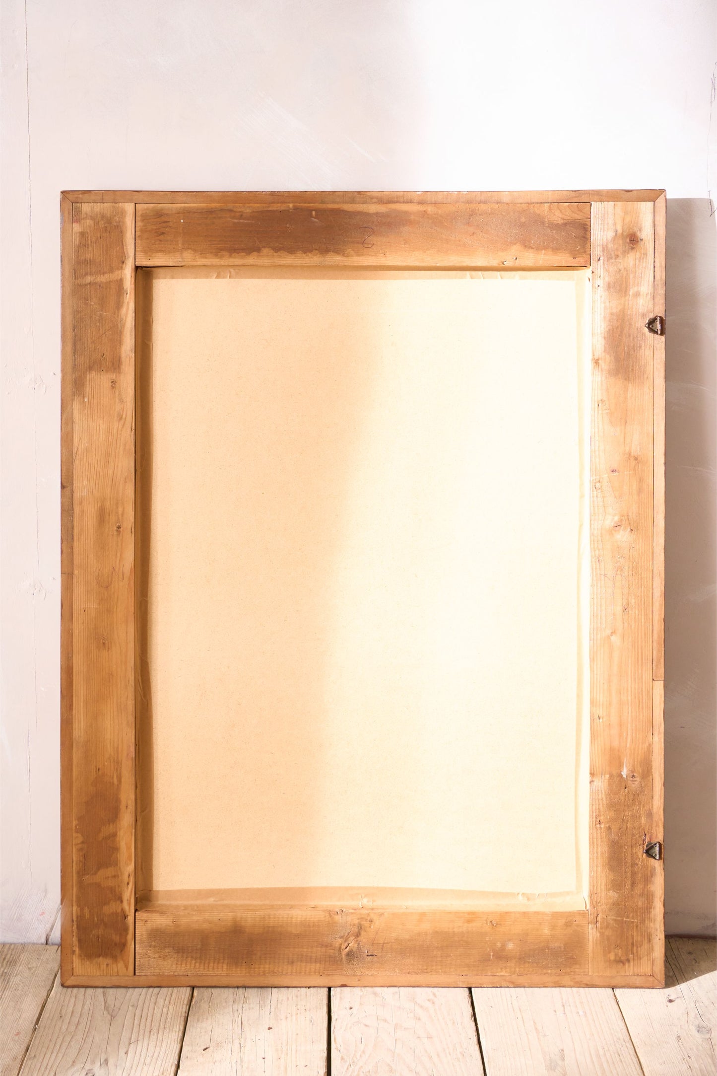 Very large 19th century Italian wooden mirror