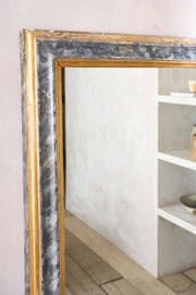 Very large 19th century Italian faux marble painted mirror - TallBoy Interiors