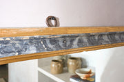 Very large 19th century Italian faux marble painted mirror - TallBoy Interiors