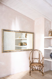 Very large 19th century Italian faux marble painted mirror - TallBoy Interiors