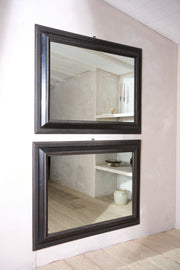 Very large pair of 19th century Ebonised Italian wall mirrors - TallBoy Interiors
