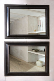 Very large pair of 19th century Ebonised Italian wall mirrors - TallBoy Interiors
