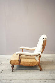 19th century Howard and sons style open armchair
