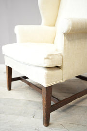 Elegant Georgian wingback armchair - TallBoy Interiors