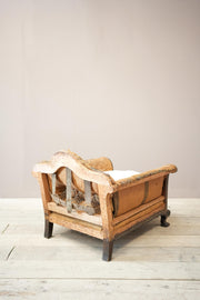 Deep seated Victorian country house armchair - TallBoy Interiors