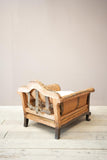 Deep seated Victorian country house armchair