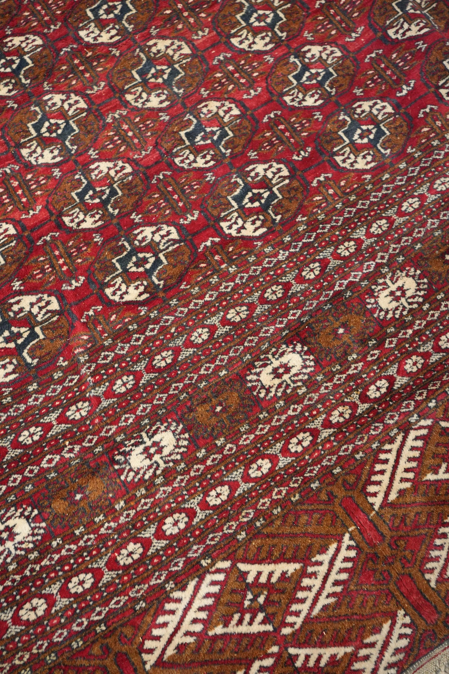 Huge early 20th century Bokhara carpet