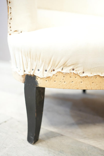 Pair of 1920's French tub chairs
