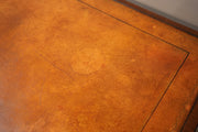 c.1920's Georgian style mahogany and tan leather desk - TallBoy Interiors