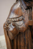 RESERVED 17th century carved oak Statue of a saint