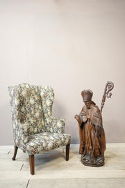 RESERVED 17th century carved oak Statue of a saint - TallBoy Interiors