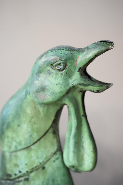 19th century copper weathervane of a cockerel