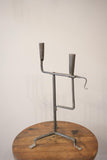 1950's French brutalist iron candlestick