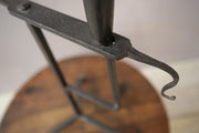 1950's French brutalist iron candlestick