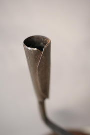 1950's French brutalist iron candlestick
