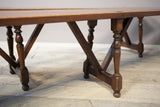 Pair of early 20th century 3m long Oak benches