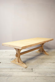 Mid 20th century oak and pine dining table - TallBoy Interiors