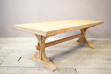 Mid 20th century oak and pine dining table