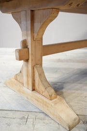 Mid 20th century oak and pine dining table - TallBoy Interiors