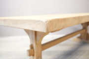 Mid 20th century oak and pine dining table - TallBoy Interiors