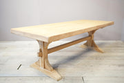 Mid 20th century oak and pine dining table - TallBoy Interiors