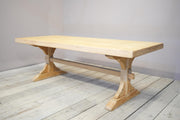 Mid 20th century oak and pine dining table - TallBoy Interiors