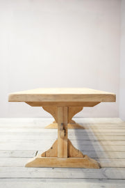 Mid 20th century oak and pine dining table - TallBoy Interiors