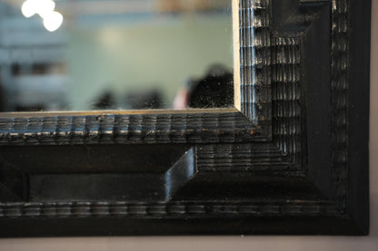 19th century Italian ebonised mirror No