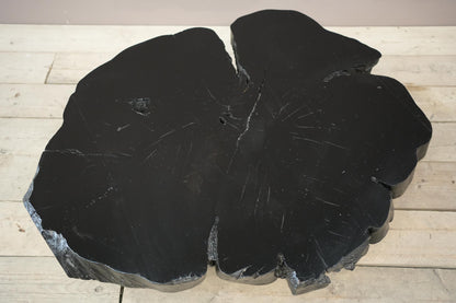 20th century Wabi sabi ebonised naturalistic coffee table