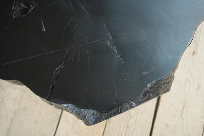 20th century Wabi sabi ebonised naturalistic coffee table