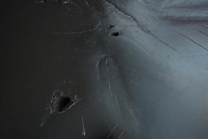 20th century Wabi sabi ebonised naturalistic coffee table