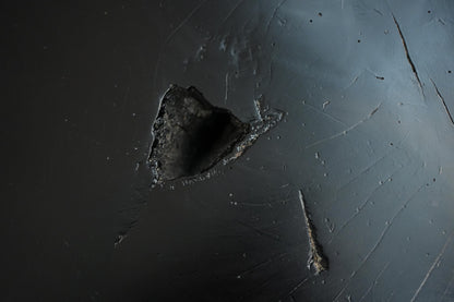 20th century Wabi sabi ebonised naturalistic coffee table