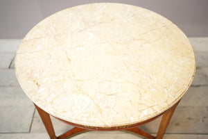 19th century French empire Marble gueridon table